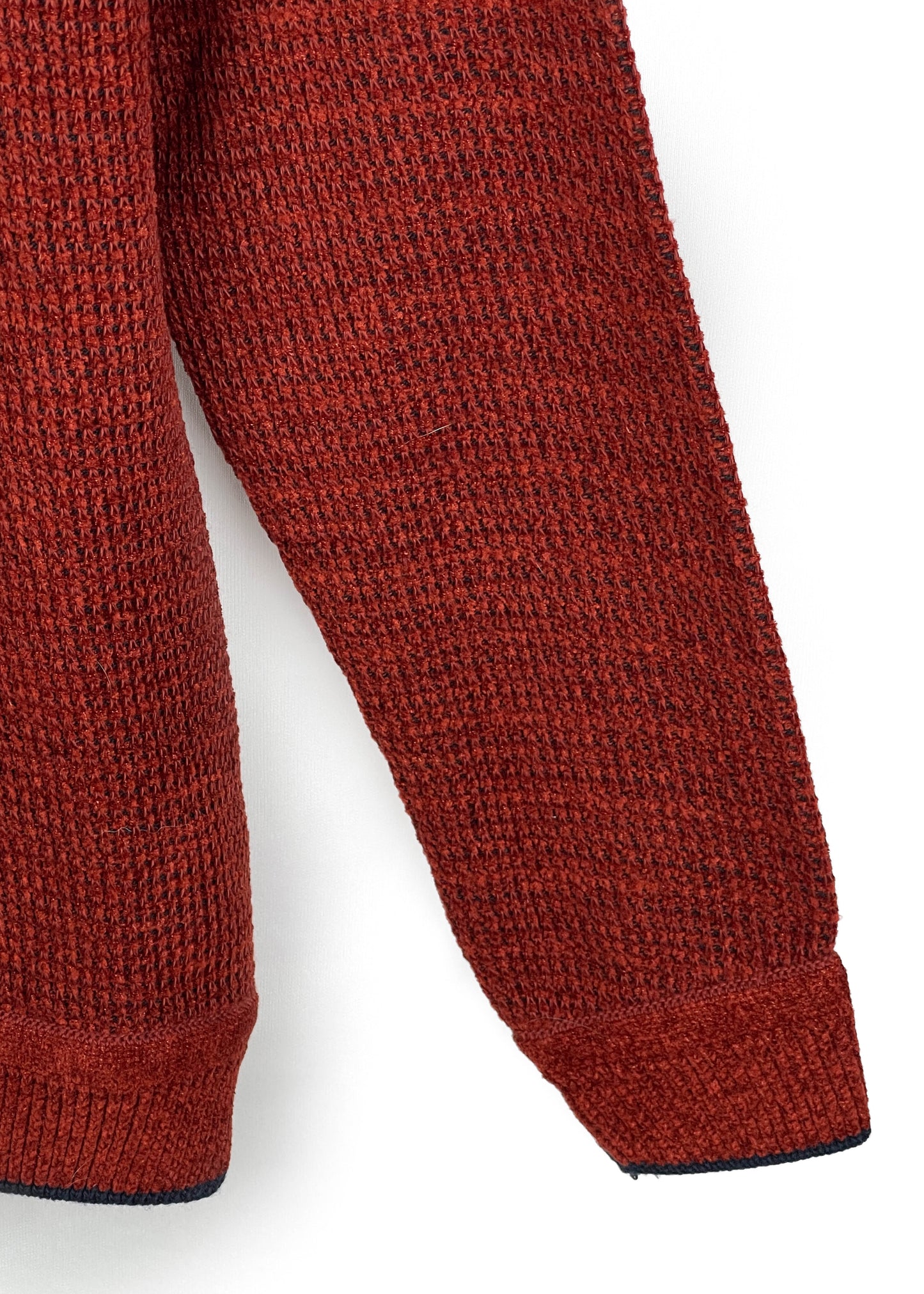 Classic Cozy Knit Sweater - Rust Red