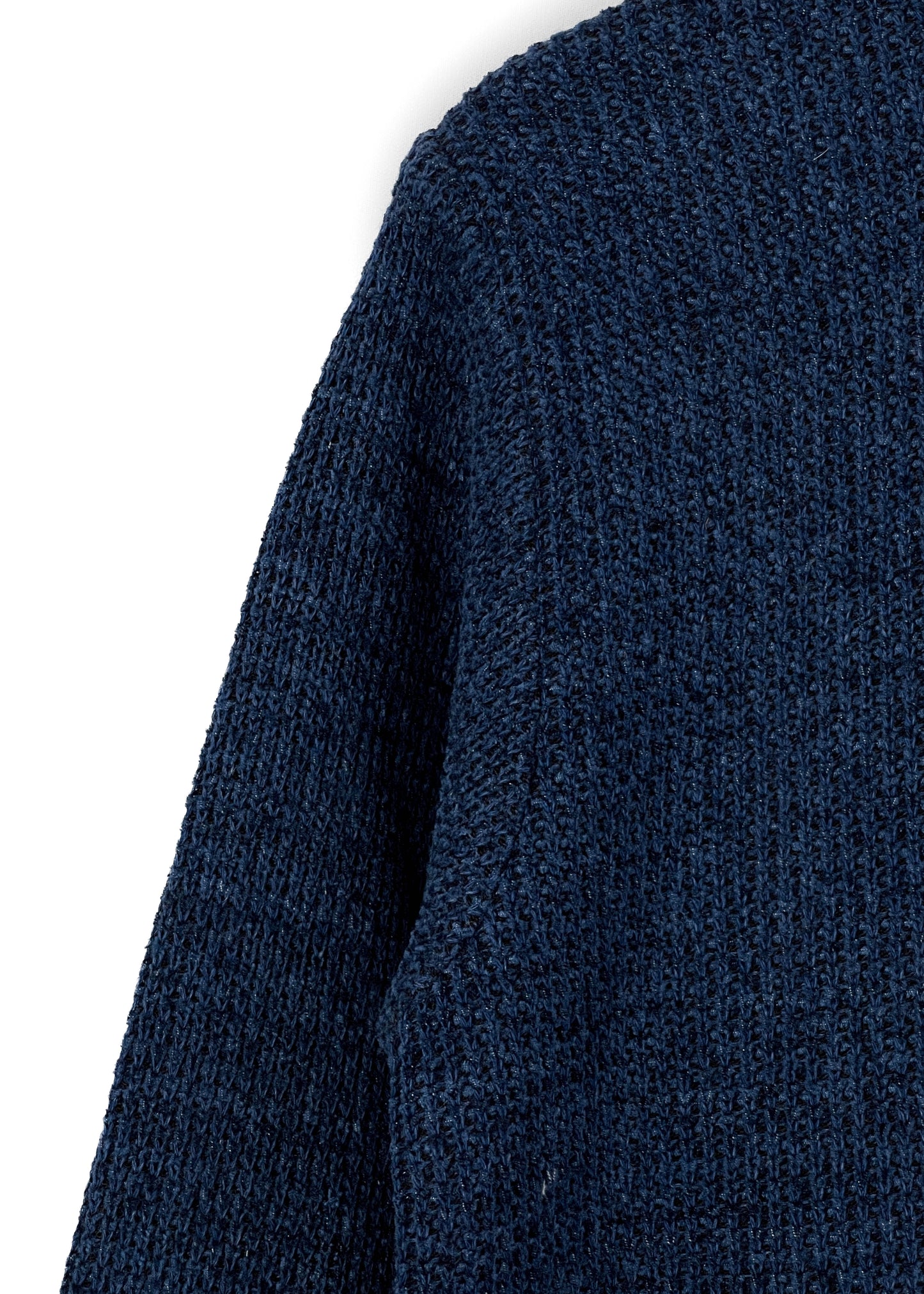 Classic Cozy Knit Sweater - Navy Blue