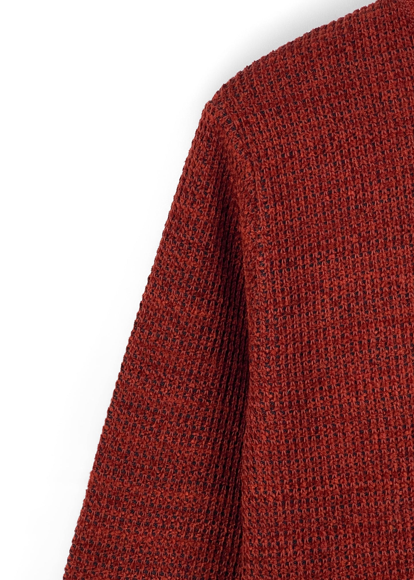 Classic Cozy Knit Sweater - Rust Red